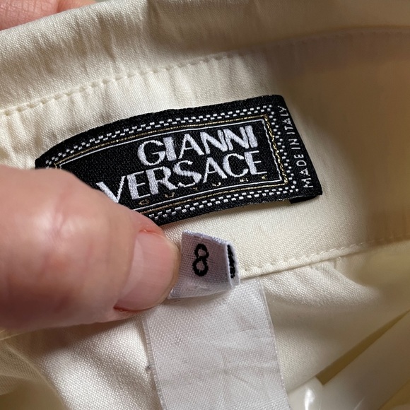 Vintage Gianni Versace cream blouse - Picture 10 of 11